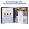 Avery Durable Clear View 3 Ring Binders, 1.5 Inch Slant Rings, 2-Pack of Black Binders (19300)